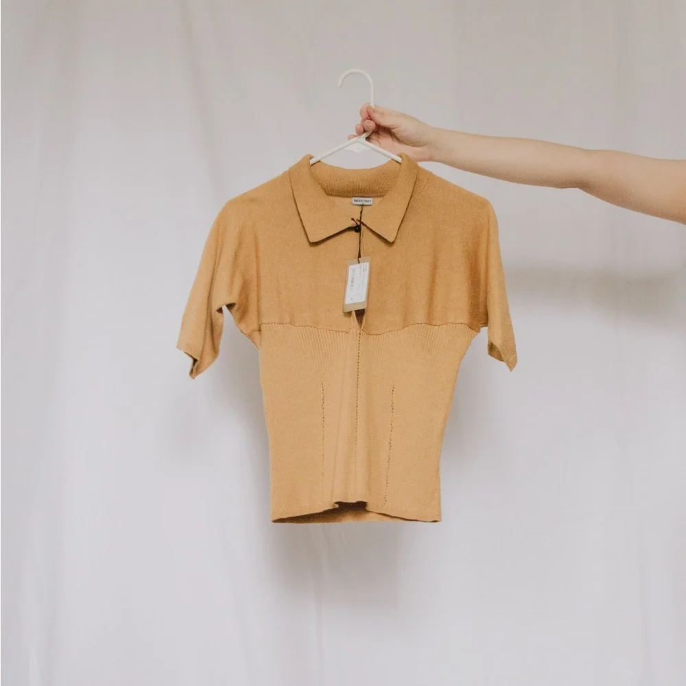 NWT Rachel Comey knit keyhole top - Picture 2 of 11